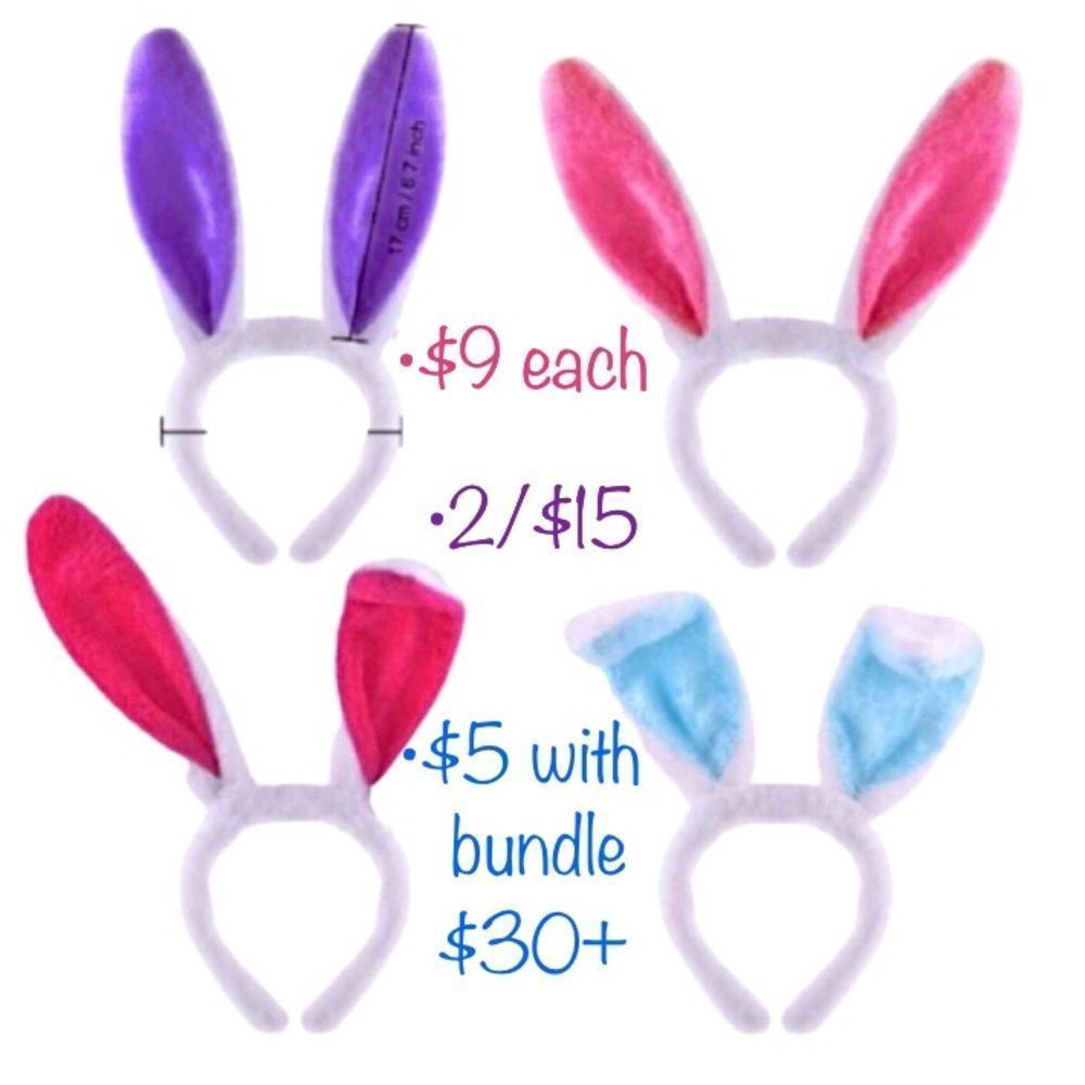 Easter Bunny Ears Headband - 4 Colors to Choose From